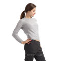 Factory Supply custom design grey color cashmere knitted sweater